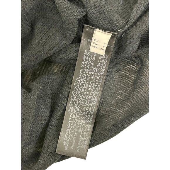 Massimo Dutti Womens Cashmere Sweater S Small Black Turtleneck 5781/555 NWT - Picture 7 of 9